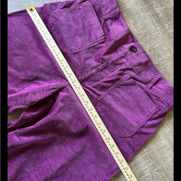Anthropologie Maeve The Collette Corduroy Wide Leg Pants Grape Purple Size 33 - Picture 11 of 13